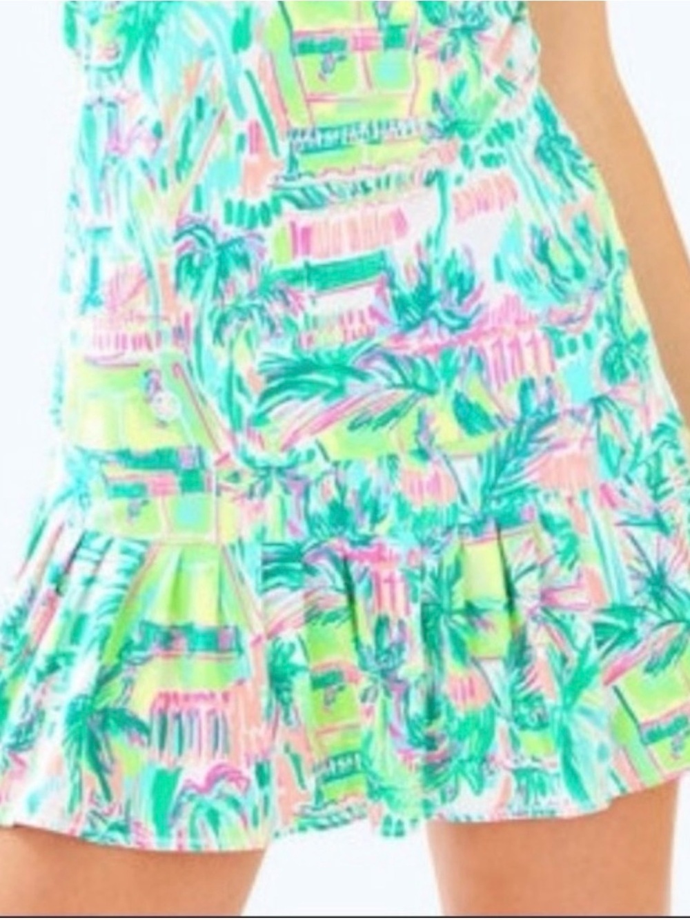 Lilly Pulitzer UPF 50+ LUXLETIC TAYE TENNIS SKORT Multi Perfect match 🎾 NWOT